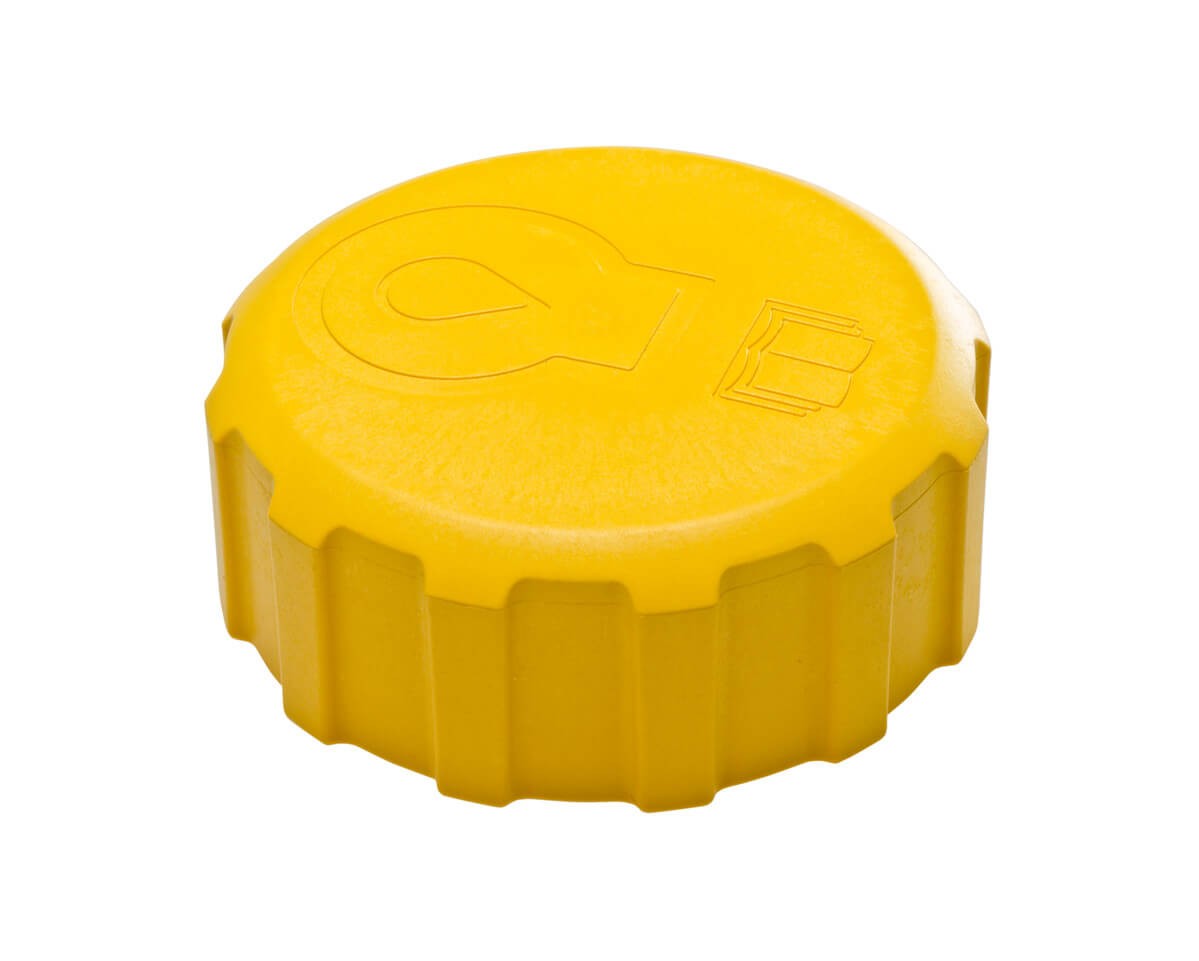 Plastic Injection Molded Yellow Cap get a molding quote today 