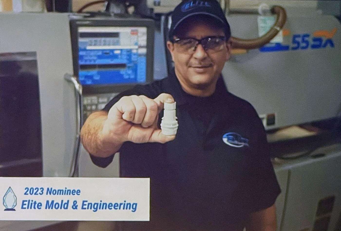 Elite was nominated for a local award as an injection molding company.
